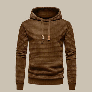 Hoodie | Casual Waffle Pattern Sweatshirt with Hood for Men