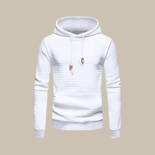 Hoodie | Casual Waffle Pattern Sweatshirt with Hood for Men