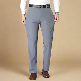 Trousers | Non-iron casual smart trousers with stretch for men | Regular fit