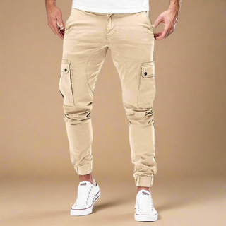 Ganti Cargo Trousers | Casual Multi-Pocket Slim-Fit Cargo Trousers for Men