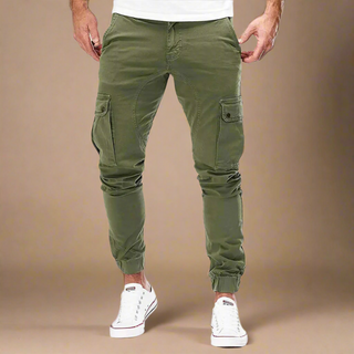 Ganti Cargo Trousers | Casual Multi-Pocket Slim-Fit Cargo Trousers for Men