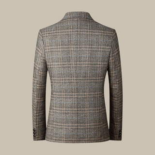 Ganti Blazer | Classic checked vintage blazer with button closure for men