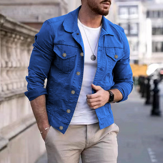 Ganti Denim Jacket | Classic-colored denim jacket for men