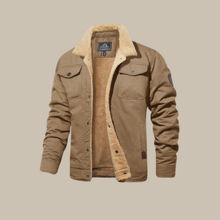 Ganti Bomber Jacket | Corduroy bomber jacket with sherpa collar for men