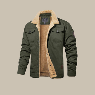 Ganti Bomber Jacket | Corduroy bomber jacket with sherpa collar for men