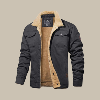 Ganti Bomber Jacket | Corduroy bomber jacket with sherpa collar for men