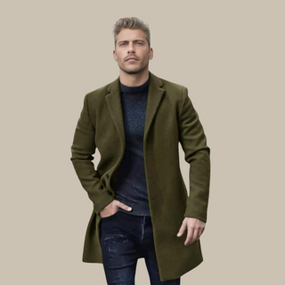 Ganti Long Jacket | Long wool city jacket for men