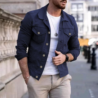 Ganti Denim Jacket | Classic-colored denim jacket for men