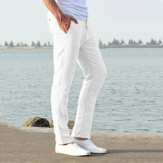 Dan Pants | Casual loose-fitting linen-look trousers for men