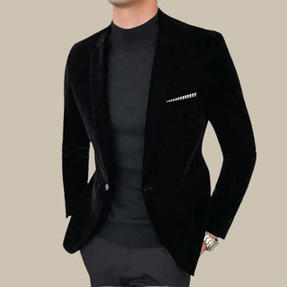 Ganti Velvet Blazer Men | Stylish Italian Slim Fit Velvet Blazer