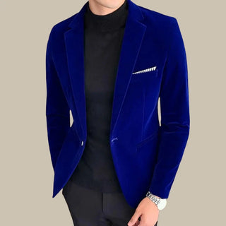 Ganti Velvet Blazer Men | Stylish Italian Slim Fit Velvet Blazer