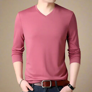 V-neck Jumper | Business Casual Knitted Smart Sweater for Men