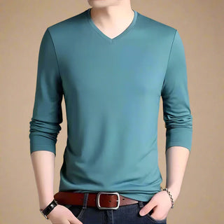 V-neck Jumper | Business Casual Knitted Smart Sweater for Men