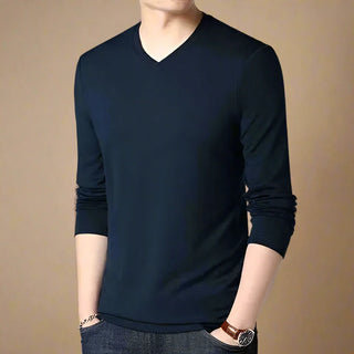 V-neck Jumper | Business Casual Knitted Smart Sweater for Men