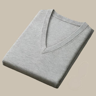 V-neck Jumper | Business Casual Smart V-neck Sweater for Men