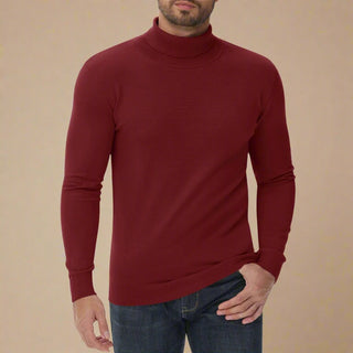 Turtleneck Sweater | Mens Business Casual Warm Knitted Jumper