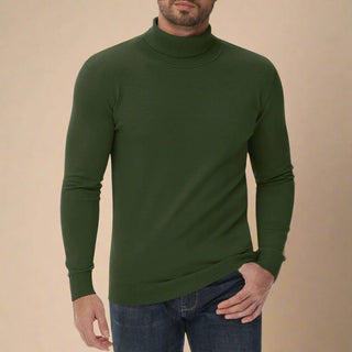 Turtleneck Sweater | Mens Business Casual Warm Knitted Jumper