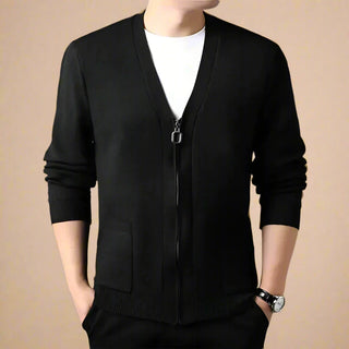 Castro Cardigan | Men's Knitted Cardigan with Zipper