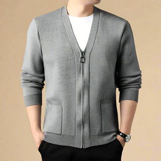 Castro Cardigan | Men's Knitted Cardigan with Zipper