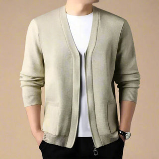 Castro Cardigan | Men's Knitted Cardigan with Zipper