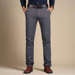 Chino Trousers | Casual Business Cotton Trousers for Men | Regular Fit