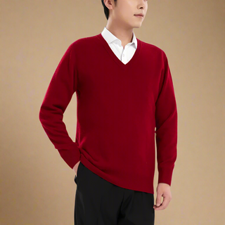 V-neck Jumper | Casual Chiq Knitted Sweater for Men