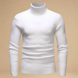 Turtleneck | Mens Casual Chic Knitted Cable Jumper