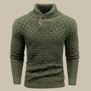 Turtleneck | Mens Casual Warm Knitted Cable Jumper