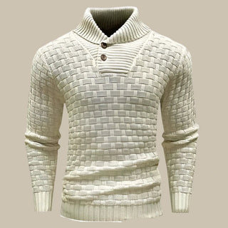 Turtleneck | Mens Casual Warm Knitted Cable Jumper