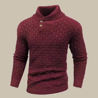 Turtleneck | Mens Casual Warm Knitted Cable Jumper