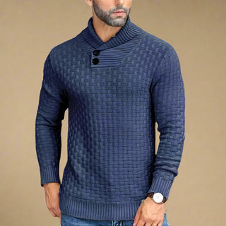 Turtleneck | Mens Casual Warm Knitted Cable Jumper