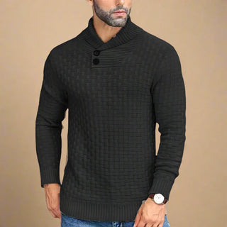 Turtleneck | Mens Casual Warm Knitted Cable Jumper