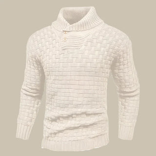 Turtleneck | Mens Casual Warm Knitted Cable Jumper