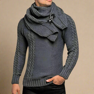 Turtleneck | Mens Casual Chunky Knitted Cable Jumper