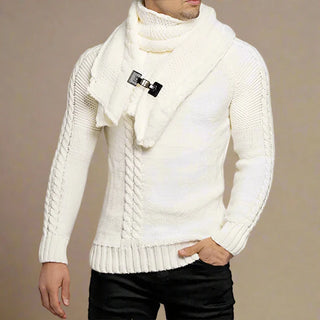 Turtleneck | Mens Casual Chunky Knitted Cable Jumper