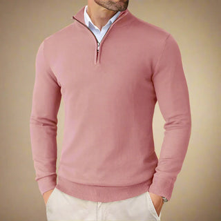 Half Zip Funnel Neck | Business Casual Half Zip Jumper for Men