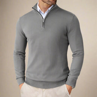 Half Zip Funnel Neck | Business Casual Half Zip Jumper for Men