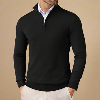 Half Zip Funnel Neck | Business Casual Half Zip Jumper for Men