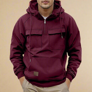 Hoodie | Casual Multi-Pocket Hooded Sweatshirt for Men