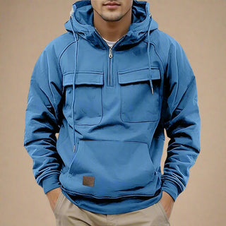 Hoodie | Casual Multi-Pocket Hooded Sweatshirt for Men