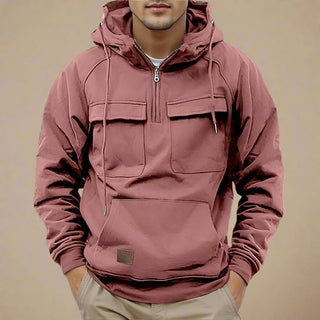 Hoodie | Casual Multi-Pocket Hooded Sweatshirt for Men