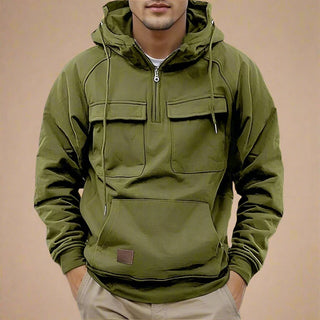 Hoodie | Casual Multi-Pocket Hooded Sweatshirt for Men