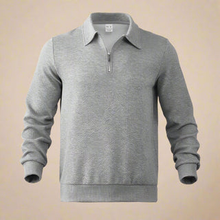 Polo Sweater | Casual Zip Polo for Men