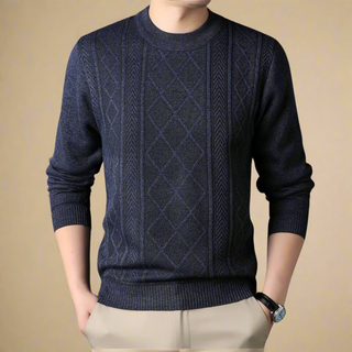 Ganti Jumper | Men's Casual knitted cable sweater with crew neck