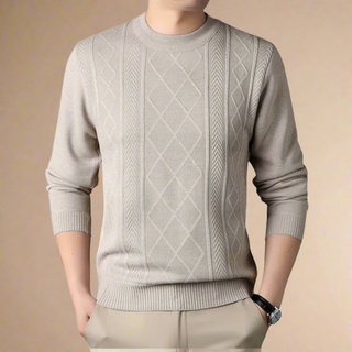 Ganti Jumper | Men's Casual knitted cable sweater with crew neck