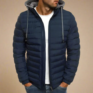 Ganti Down Jacket | Men's Casual Windproof and Water-Resistant Winter Jacket with Hood