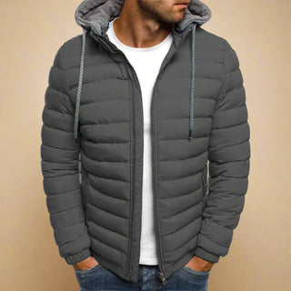 Ganti Down Jacket | Men's Casual Windproof and Water-Resistant Winter Jacket with Hood