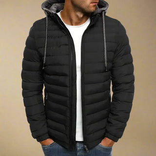 Ganti Down Jacket | Men's Casual Windproof and Water-Resistant Winter Jacket with Hood