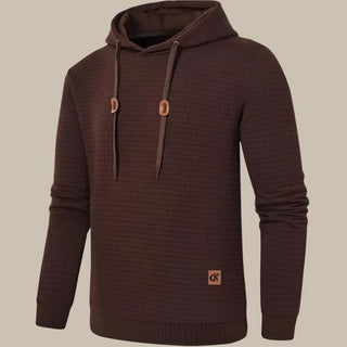 Hoodie | Casual Oversized Waffle Pattern Hoodie for Men