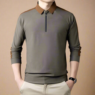 Polo Sweater | Casual Polo with Zip for Men